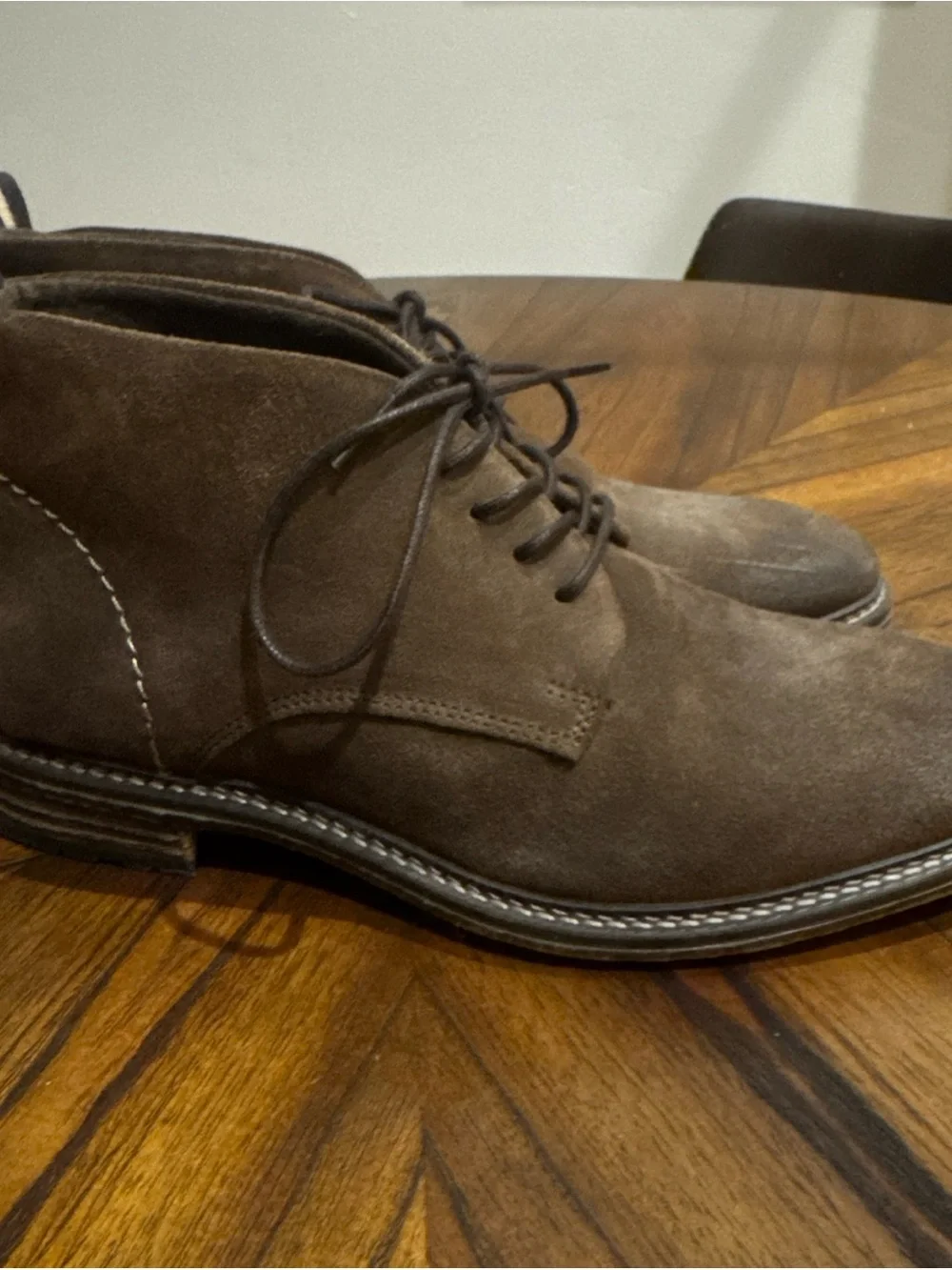 Size 8 - Aldo Men's Brown Suede Chukka Boots